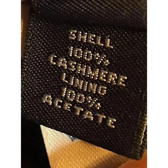 Lands' End Mens Vintage Y2K 100% Cashmere Luxury Blazer Jacket 43R Blue FA EXC - Picture 8 of 12